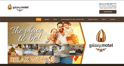 Desktop Screenshot of galaxymotel.com.au